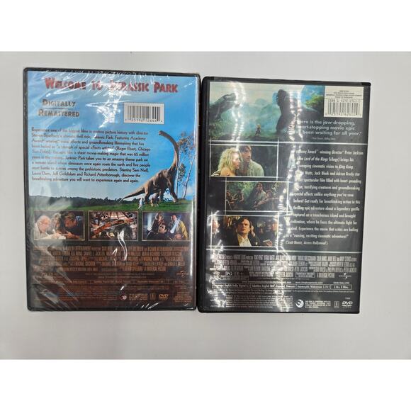 Action Adventure DVD Bundle – Jurassic Park & King Kong – Pre-owned - Picture 2 of 2